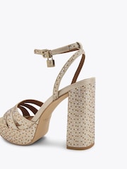 Kurt Geiger London Gold Tone Brixton Flat Sandals - Image 3 of 4