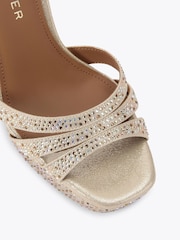 Kurt Geiger London Gold Tone Brixton Flat Sandals - Image 4 of 4