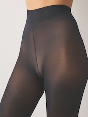 Black/Black/Navy Blue/Grey 40 Denier Opaque Tights 4 Pack - Image 2 of 3