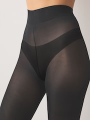 Black/Black/Navy Blue/Grey 40 Denier Opaque Tights 4 Pack - Image 3 of 3