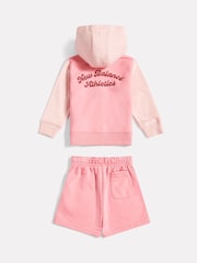 New Balance Pink Athletics FT Arch Zip Through & Shorts Set - Image 2 of 4