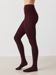 Burgundy Red Thermal 100D Tights - Image 1 of 3
