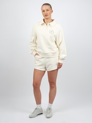 Simmi London Cream Studios Embroidered Logo Polo Sweatshirt - Image 2 of 6