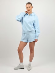 Simmi London Blue Studios Embroidered Logo Polo Sweatshirt - Image 2 of 5