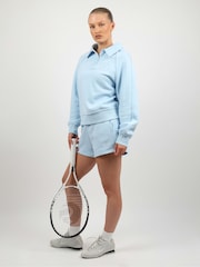 Simmi London Blue Studios Embroidered Logo Polo Sweatshirt - Image 3 of 5