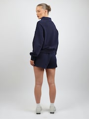 Simmi London Blue Studios Embroidered Logo Polo Sweatshirt - Image 3 of 6