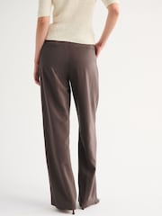 Abercrombie & Fitch Brown Sloane Relaxed Textured Trousers - Image 5 of 7