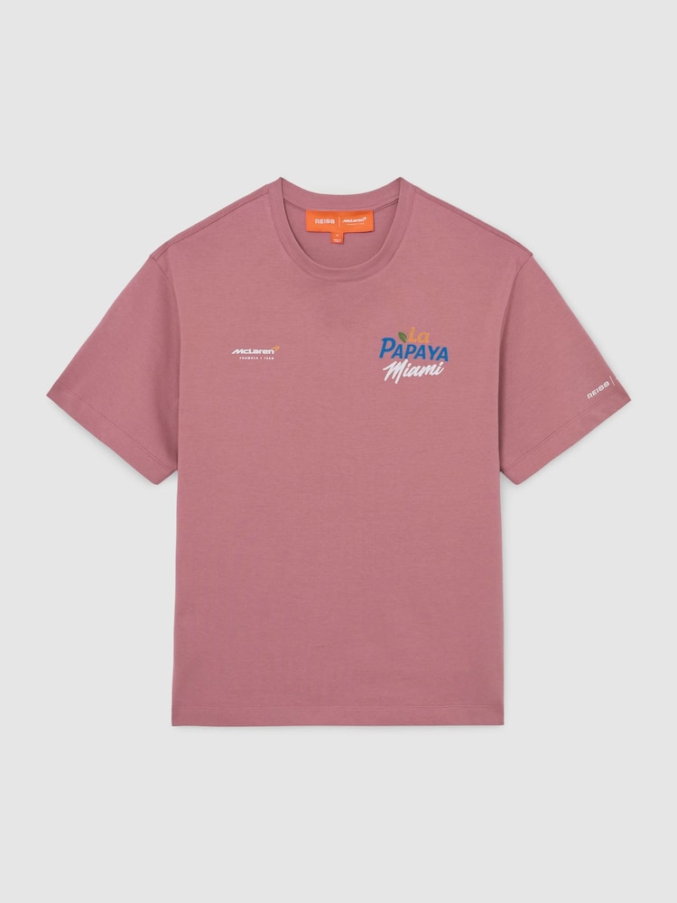 McLaren Racing Miami Papaya-Print T-Shirt Unisex-Fit - Изображение 2 7
