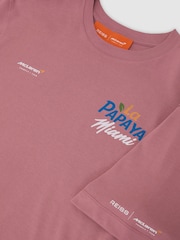 McLaren Racing Miami Papaya-Print T-Shirt Unisex-Fit - Изображение 7 7