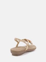 Novo Natural Regular Fit Tessa Toe Post Padded Footbed Sandal - Image 3 of 5