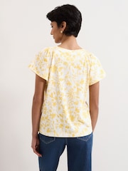 Phase Eight Yellow Adeline Print Top - Image 2 of 6