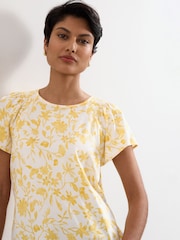 Phase Eight Yellow Adeline Print Top - Image 4 of 6