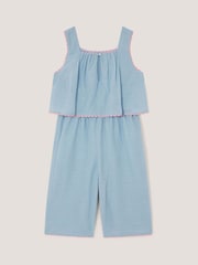 Monsoon Schmetterling Bestickter Culotte-Jumpsuit - Bild 1 von 2