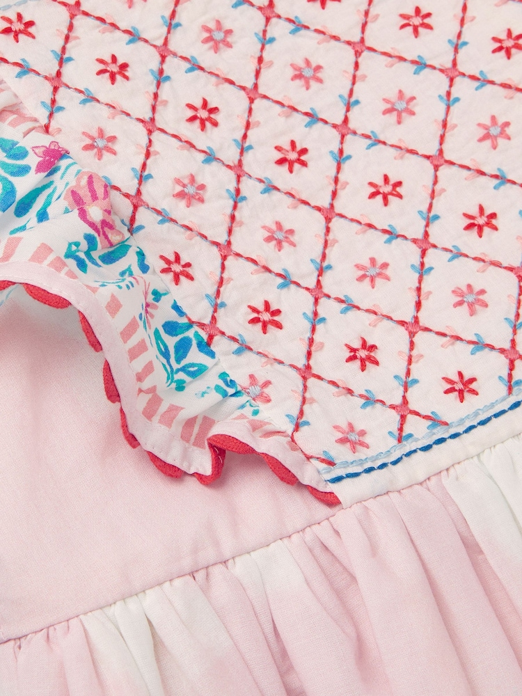 Monsoon Pink Resort Scene Smock Dress - Image 4 of 4 Monsoon Pink Resort Scene Smock Dress - Image 4 of 4