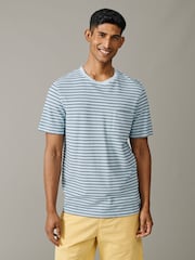 Aubin Humby Pique Striped T-Shirt - Image 1 of 5