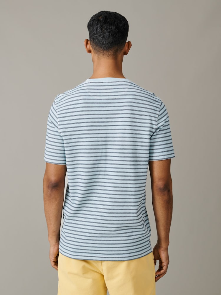 Aubin Humby Pique Striped T-Shirt - Image 2 of 5