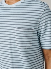 Aubin Humby Pique Striped T-Shirt - Image 4 of 5