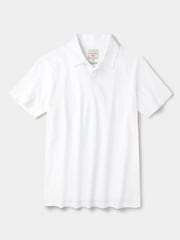 Белый - Рубашка поло с открытым воротником Aubin Heritage - Изображение 5 5