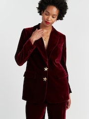 Chinti & Parker Laura Whitmore Velvet Black Jacket - Image 1 of 4