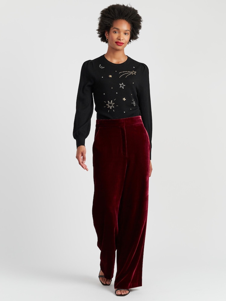 Chinti & Parker Laura Whitmore Velvet Trousers - Image 2 of 5
