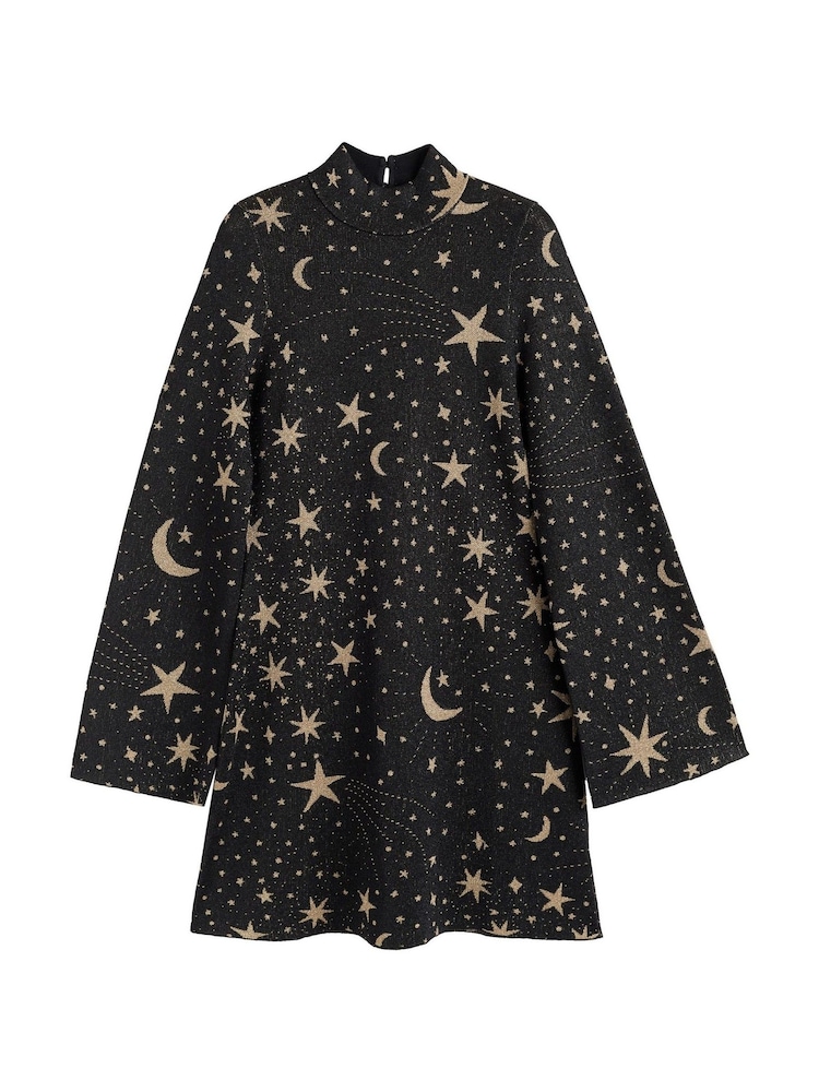 Chinti & Parker Laura Whitmore Constellation Black Mini Dress - Image 6 of 6 Chinti & Parker Laura Whitmore Constellation Black Mini Dress - Image 6 of 6