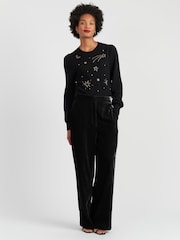 Chinti & Parker Laura Whitmore Velvet Trousers - Image 1 of 5