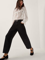 Monsoon White Phoebe Sheer Lace Blouse - Image 3 of 4