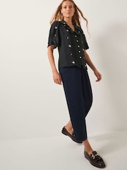 Monsoon Black Elsie Floral Embroidered Shirt - Image 4 of 5