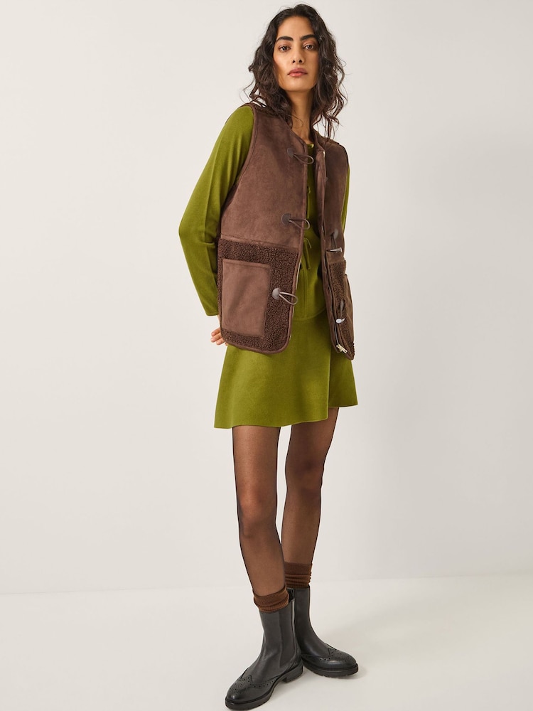 Monsoon Green Bayle Bow Knit Mini Dress - Image 2 of 6