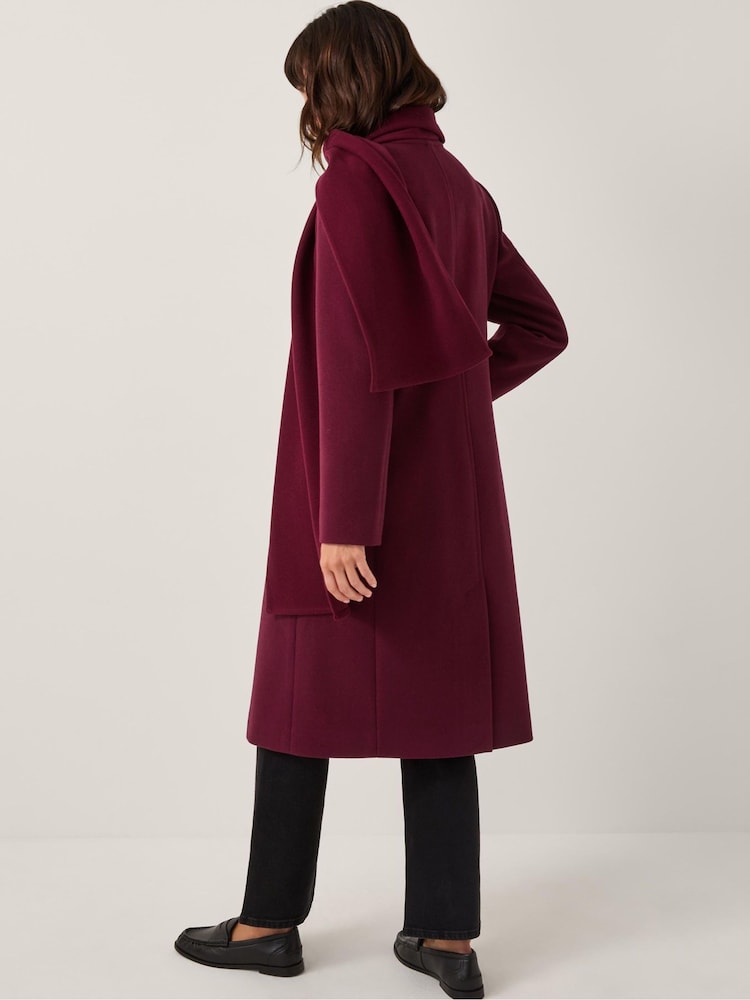 Monsoon Red Alicia Scarf Coat - Image 2 of 5