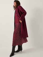 Monsoon Red Alicia Scarf Coat - Image 3 of 5