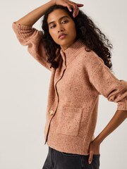 Monsoon Pink Nieve Neppy Cardigan - Image 3 of 5