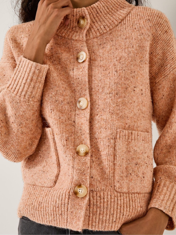 Monsoon Pink Nieve Neppy Cardigan - Image 5 of 5