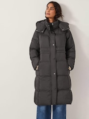 Monsoon Black Molly Long Puffer Coat - Image 1 of 6