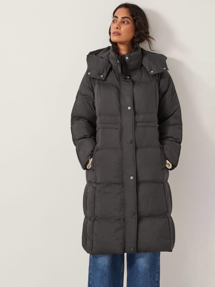 Monsoon Black Molly Long Puffer Coat - Image 1 of 6 Monsoon Black Molly Long Puffer Coat - Image 1 of 6