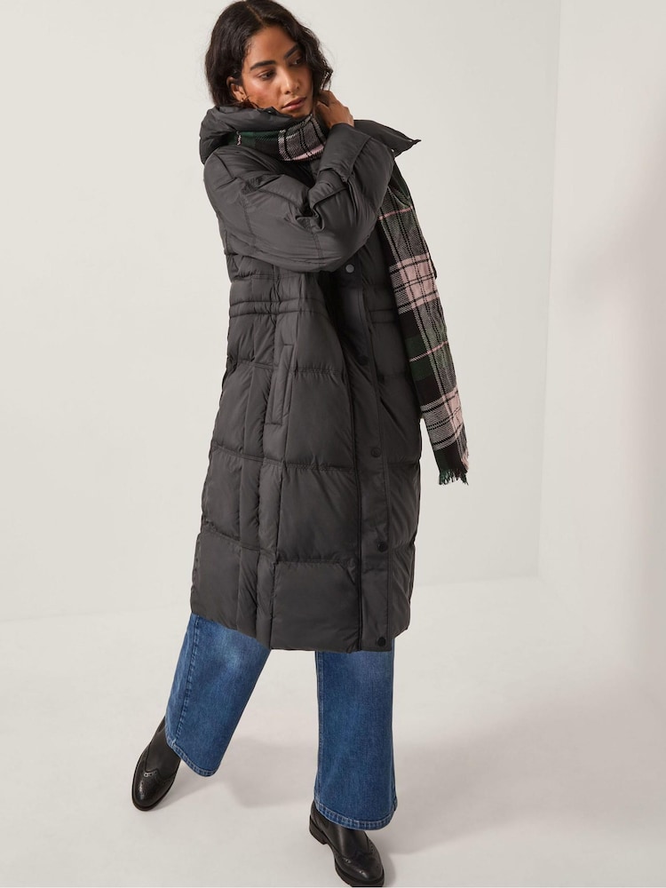 Monsoon Black Molly Long Puffer Coat - Image 2 of 6