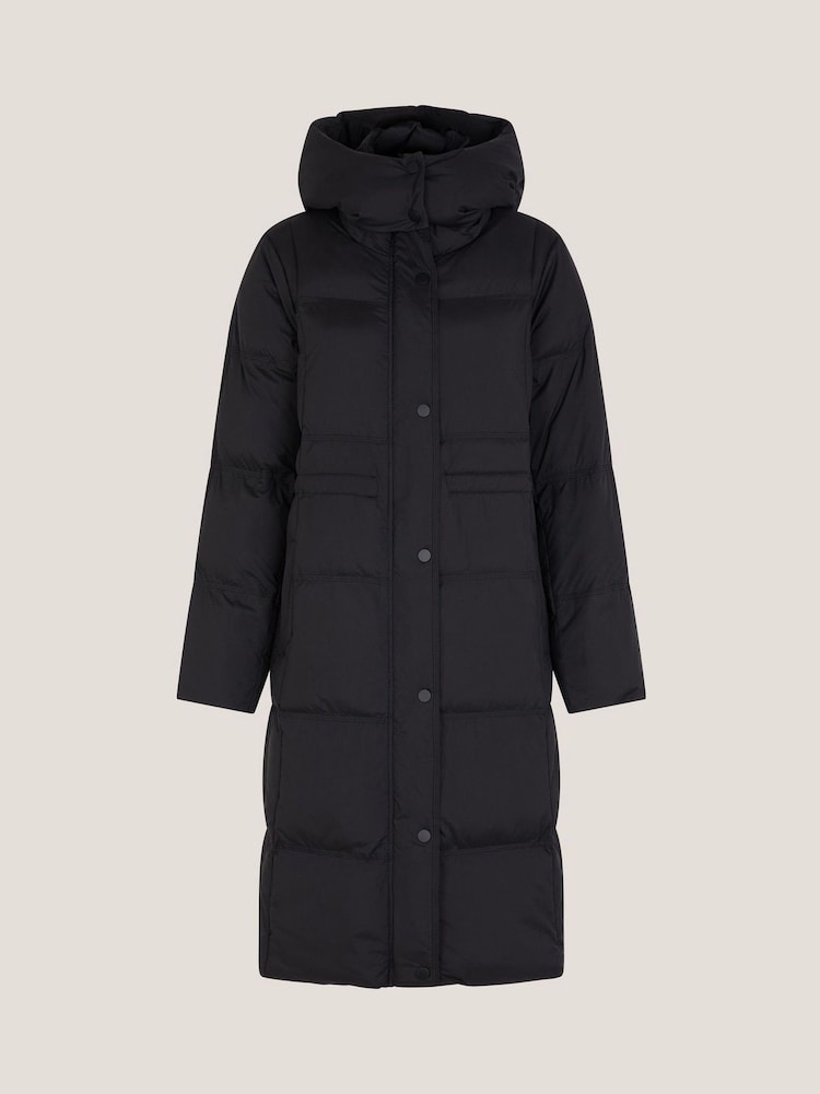 Monsoon Black Molly Long Puffer Coat - Image 6 of 6