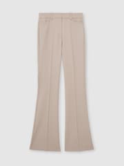 Reiss Stone Neutral Gabi Flared Suit Trousers - Image 2 of 8