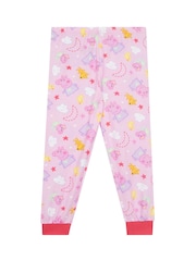 Character Pink Peppa Pig George Peppa And Evie Long Sleeve Pyjamas - Image 11 of 12