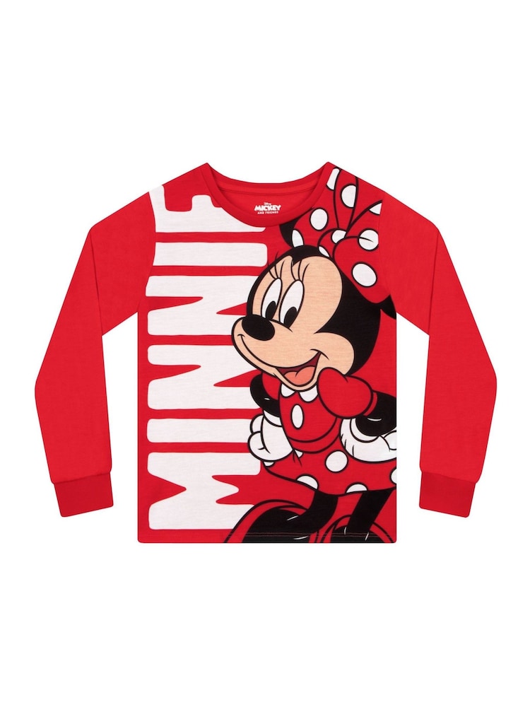 Character Red Disney Minnie Mouse Long Sleeve Pyjamas - Image 2 of 6 Character Red Disney Minnie Mouse Long Sleeve Pyjamas - Image 2 of 6