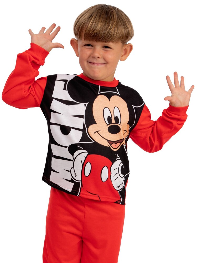 Character Red Mickey Mouse Long Pyjamas Set - Image 11 of 11 Character Red Mickey Mouse Long Pyjamas Set - Image 11 of 11
