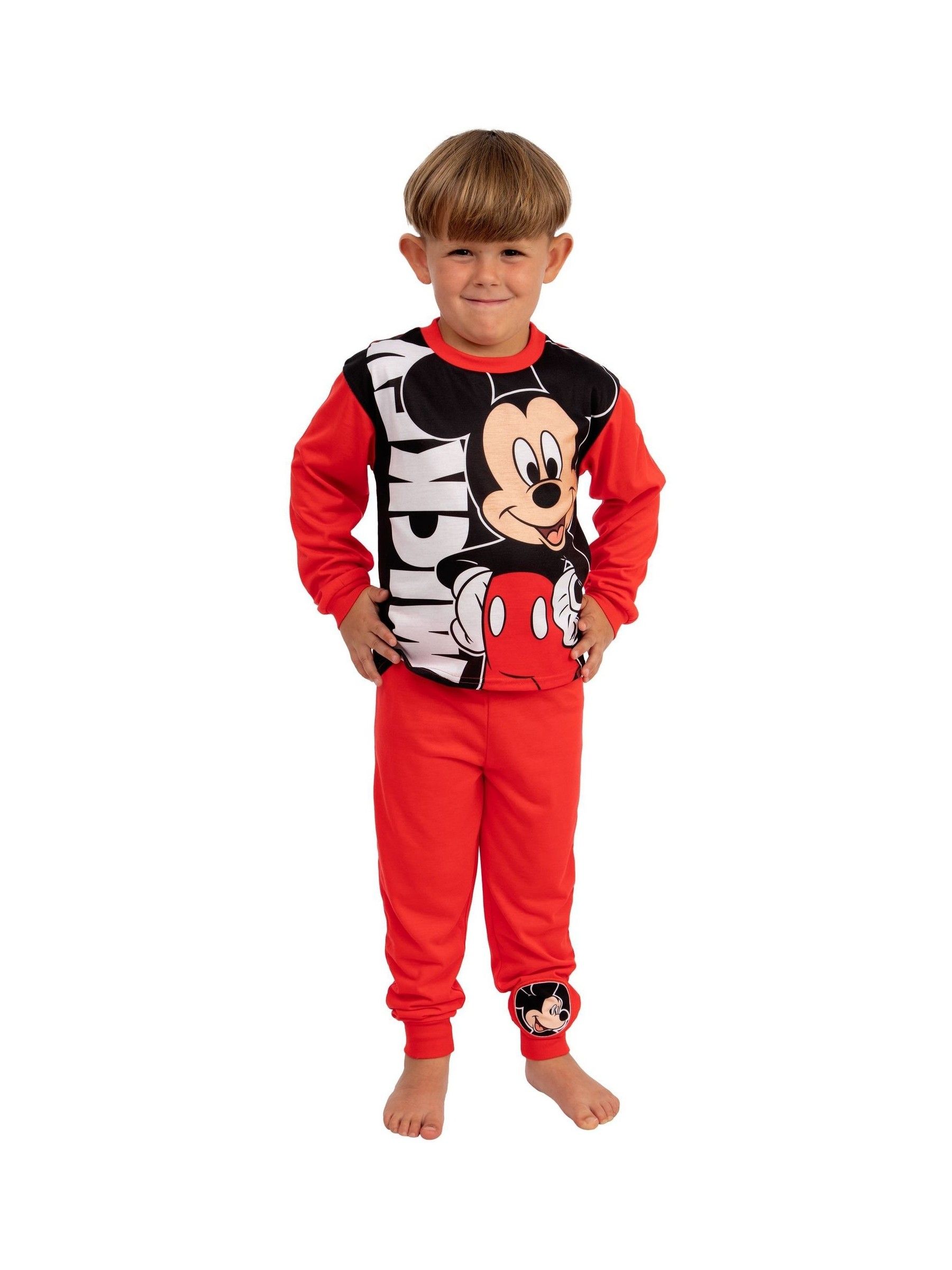 Buy Character Red Mickey Mouse Long Pyjamas Set from the Next UK