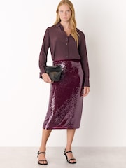 Whistles Sequin Midi Skirt - Imagen 3 de 4