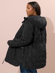 Yours Curve Midi Quilted Padded Jacket - Imagem 3 de 5