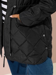 Yours Curve Midi Quilted Padded Jacket - Imagem 4 de 5