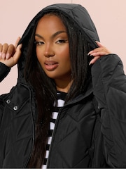 Yours Curve Midi Quilted Padded Jacket - Imagem 5 de 5