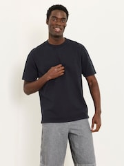 FatFace Alton Black Heavyweight Relaxed Fit T-Shirt - Image 1 of 6
