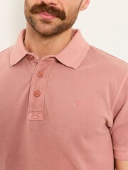 FatFace Pink Short Sleeve Pique Polo - Image 3 of 6