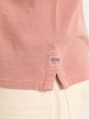 FatFace Pink Short Sleeve Pique Polo - Image 5 of 6