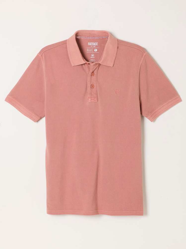 FatFace Pink Short Sleeve Pique Polo - Image 6 of 6